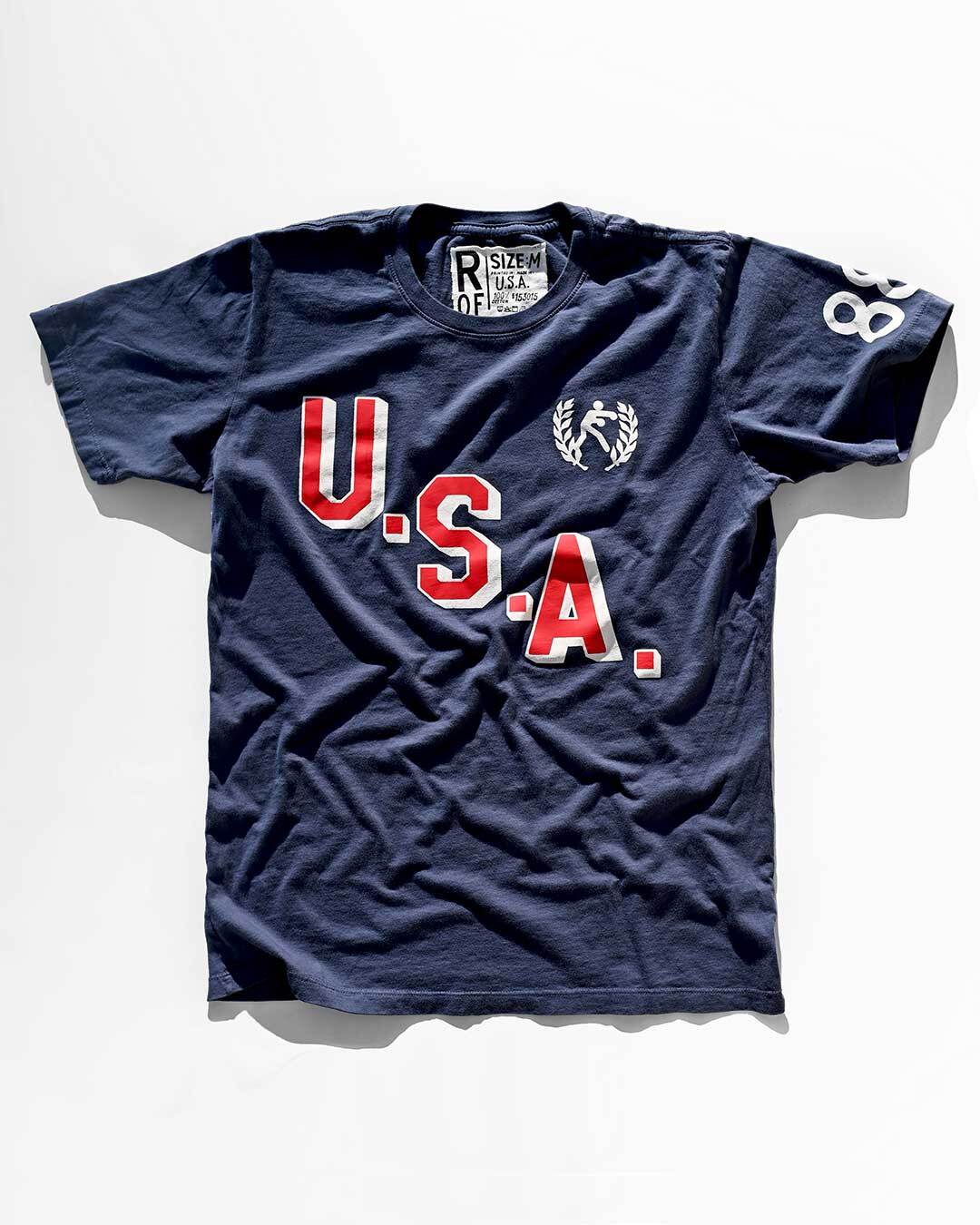 Roy Jones Jr. USA &#39;88 Navy Tee - Roots of Fight