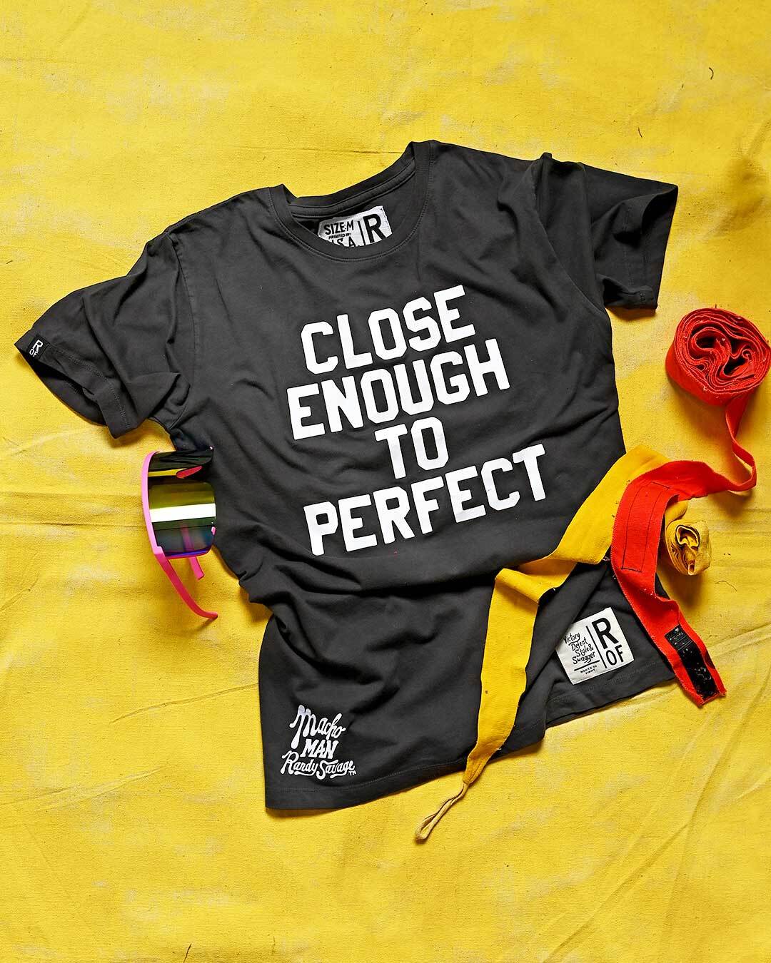 Savage 'Close Enough To Perfect' Black Tee - Roots of Fight