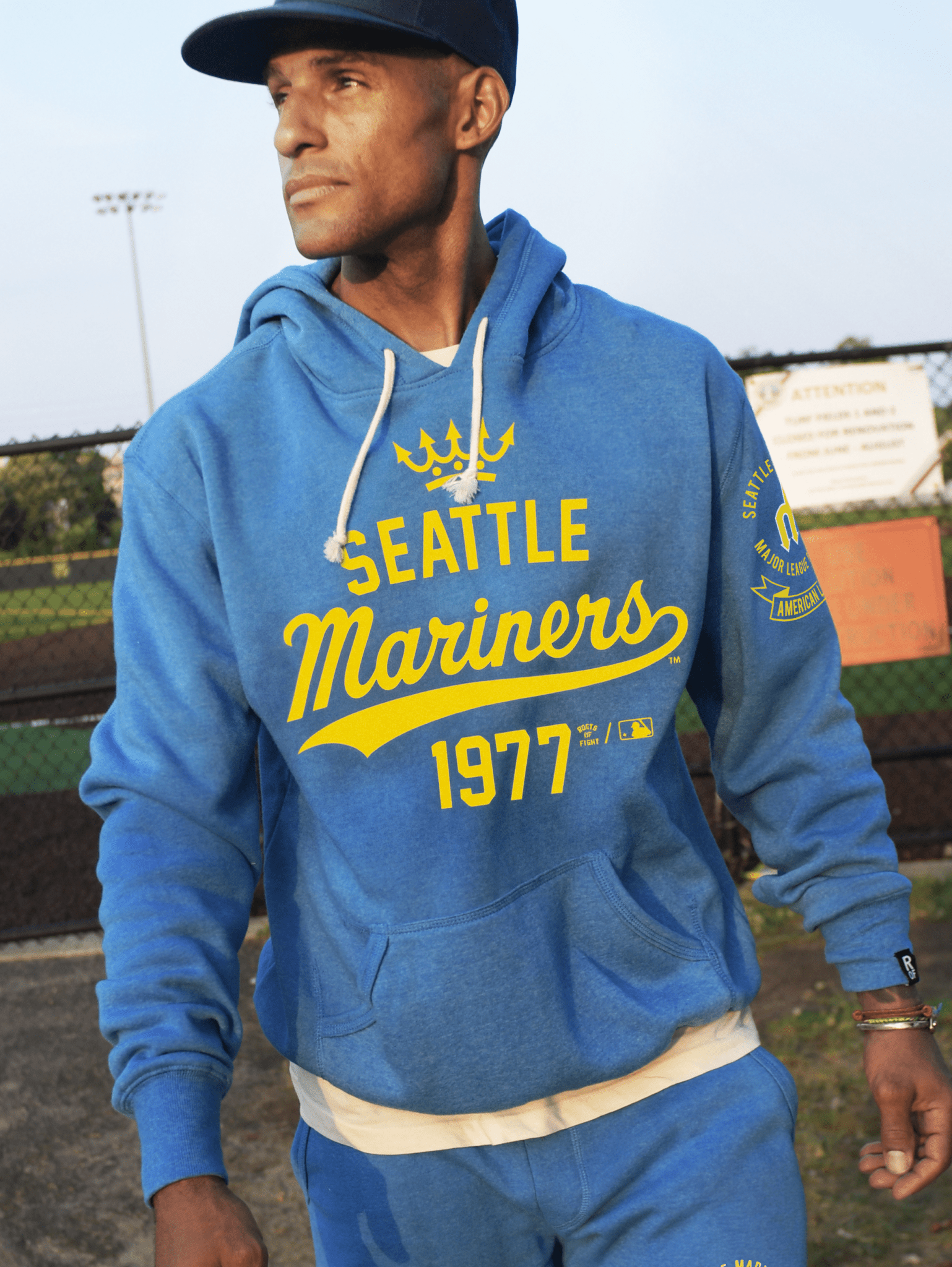 SEA Mariners '77 Origins Blue PO Hoody - Roots of Fight