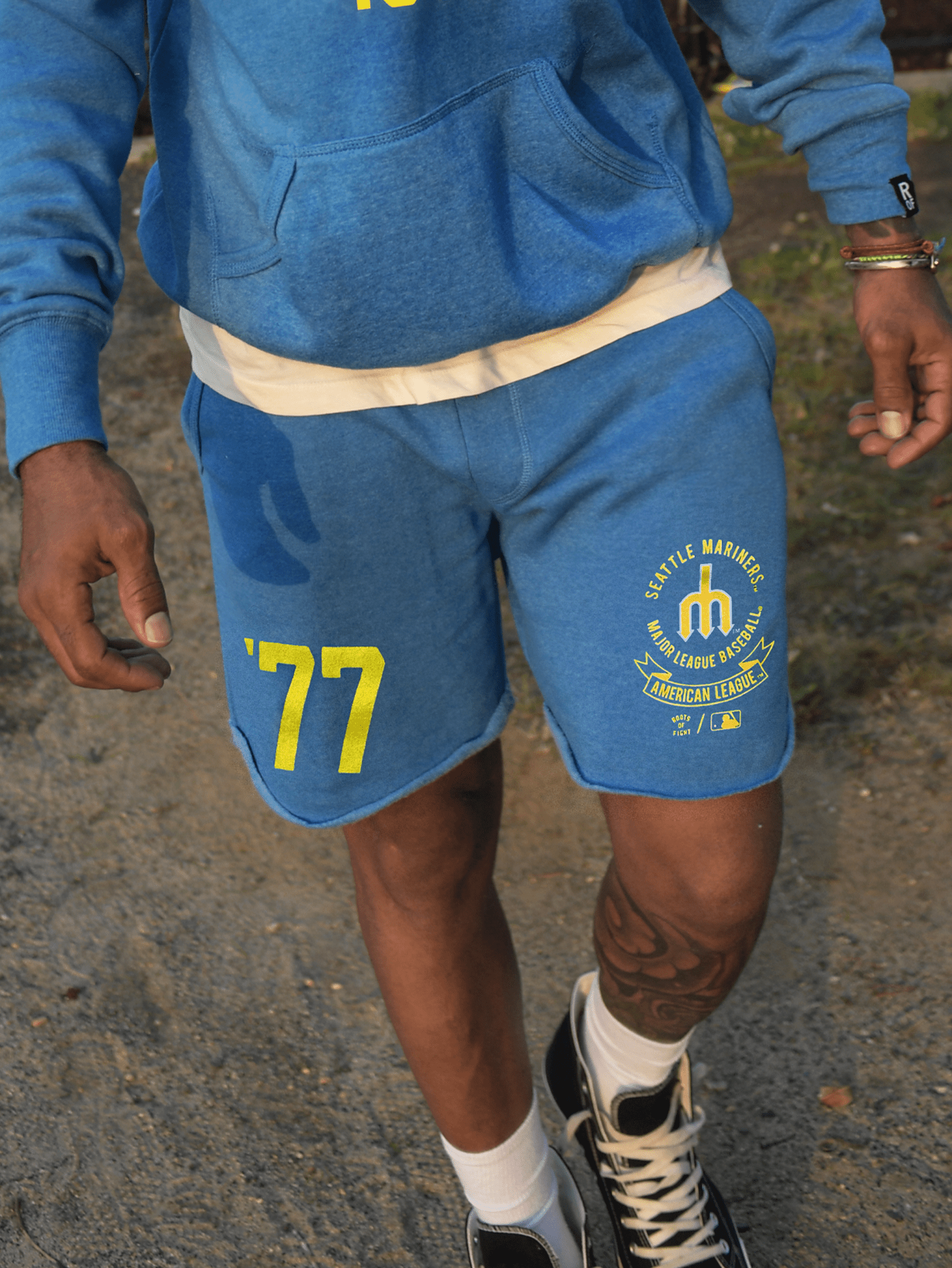SEA Mariners '77 Origins Blue Shorts - Roots of Fight
