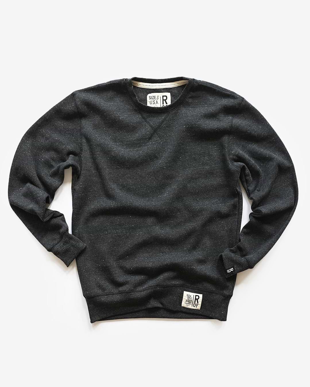 Supersoft Midweight Heather Black Sweatshirt - Roots of Fight