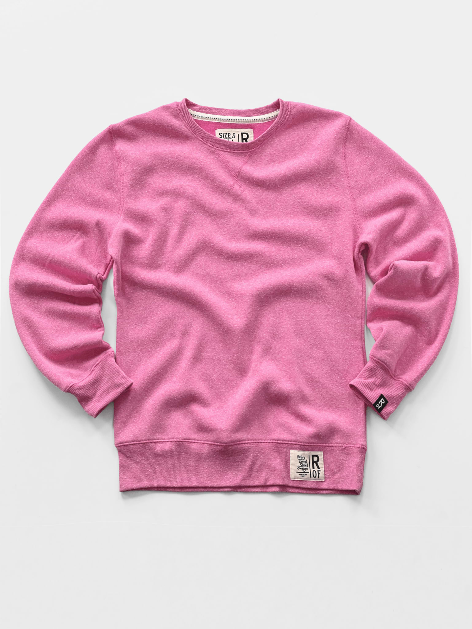 Supersoft Midweight Heather Pink Sweatshirt - Roots of Fight