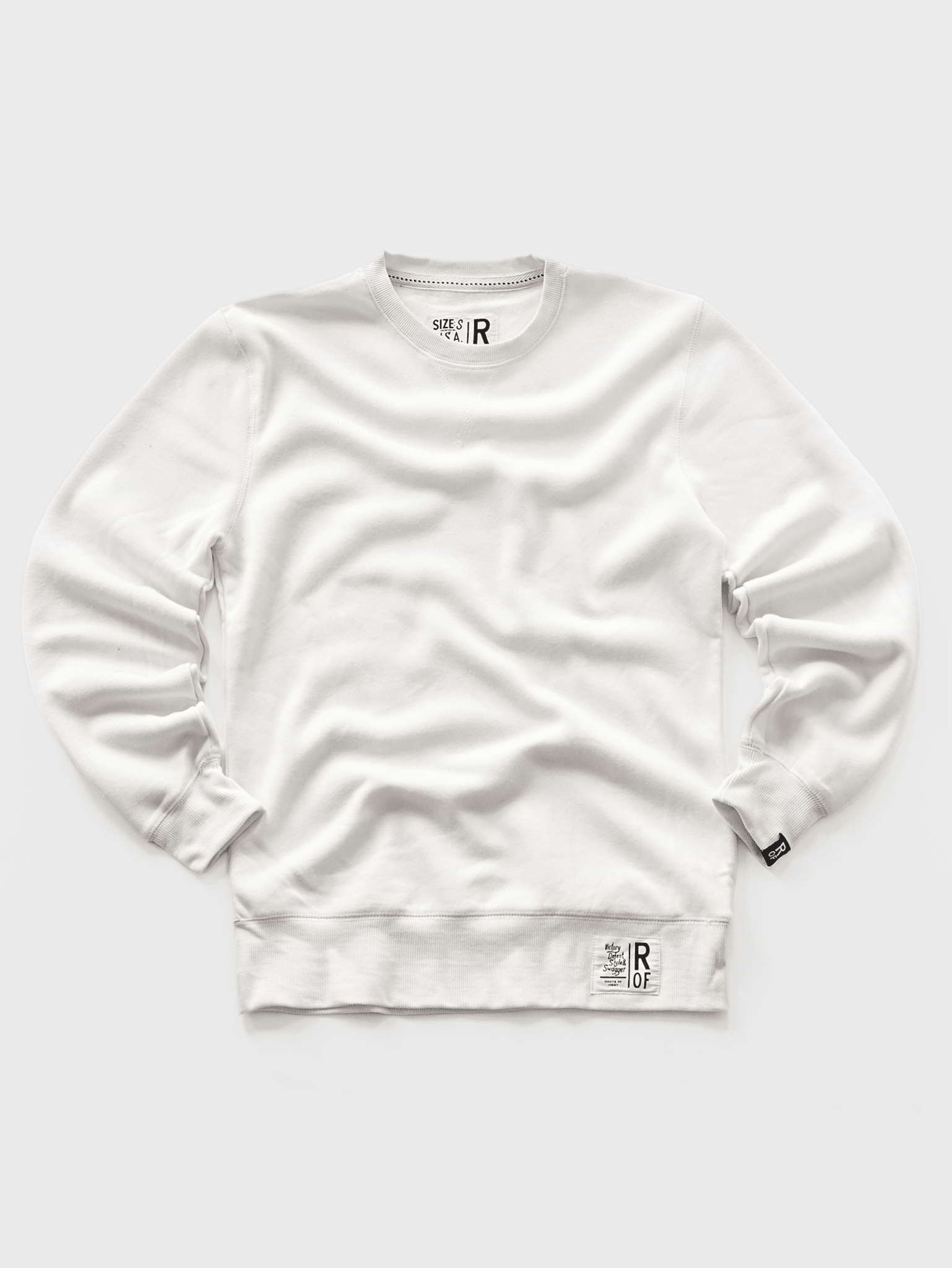 Supersoft Midweight Vinage White Sweatshirt - Roots of Fight