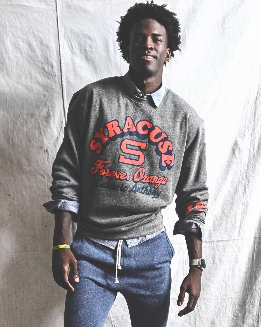 SYR - C. Anthony Forever Orange Grey Sweatshirt - Roots of Fight