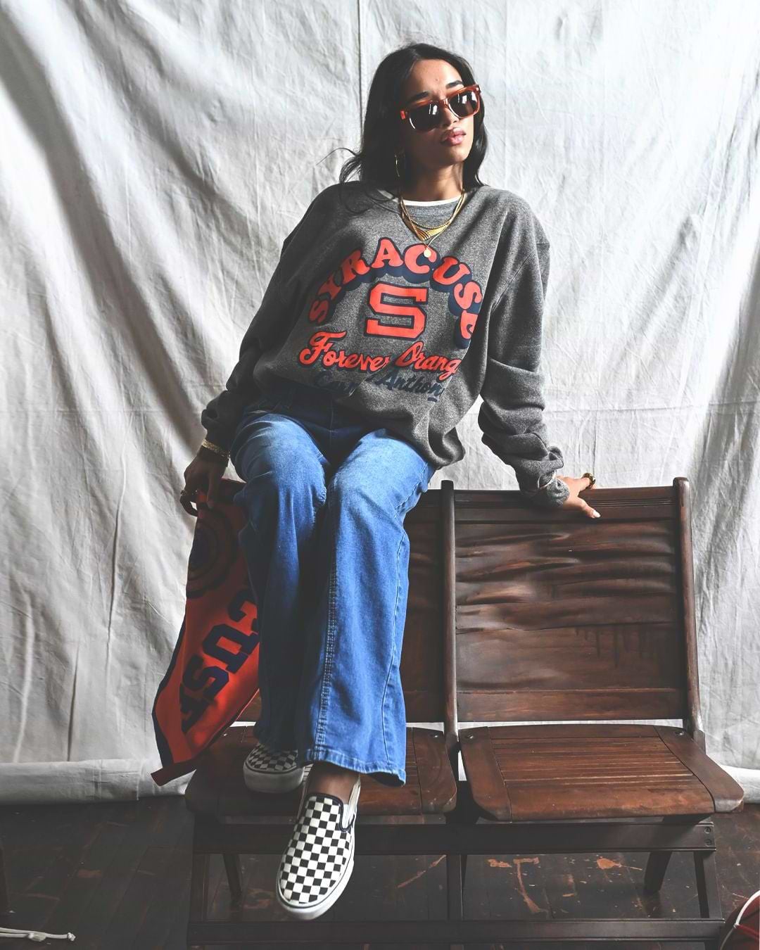 SYR - C. Anthony Forever Orange Grey Sweatshirt - Roots of Fight