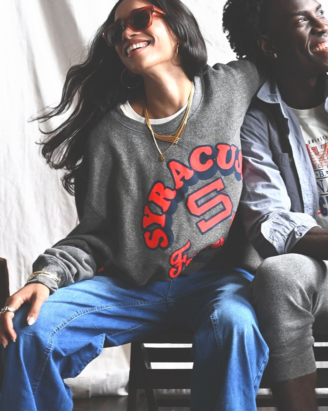 SYR - C. Anthony Forever Orange Grey Sweatshirt - Roots of Fight