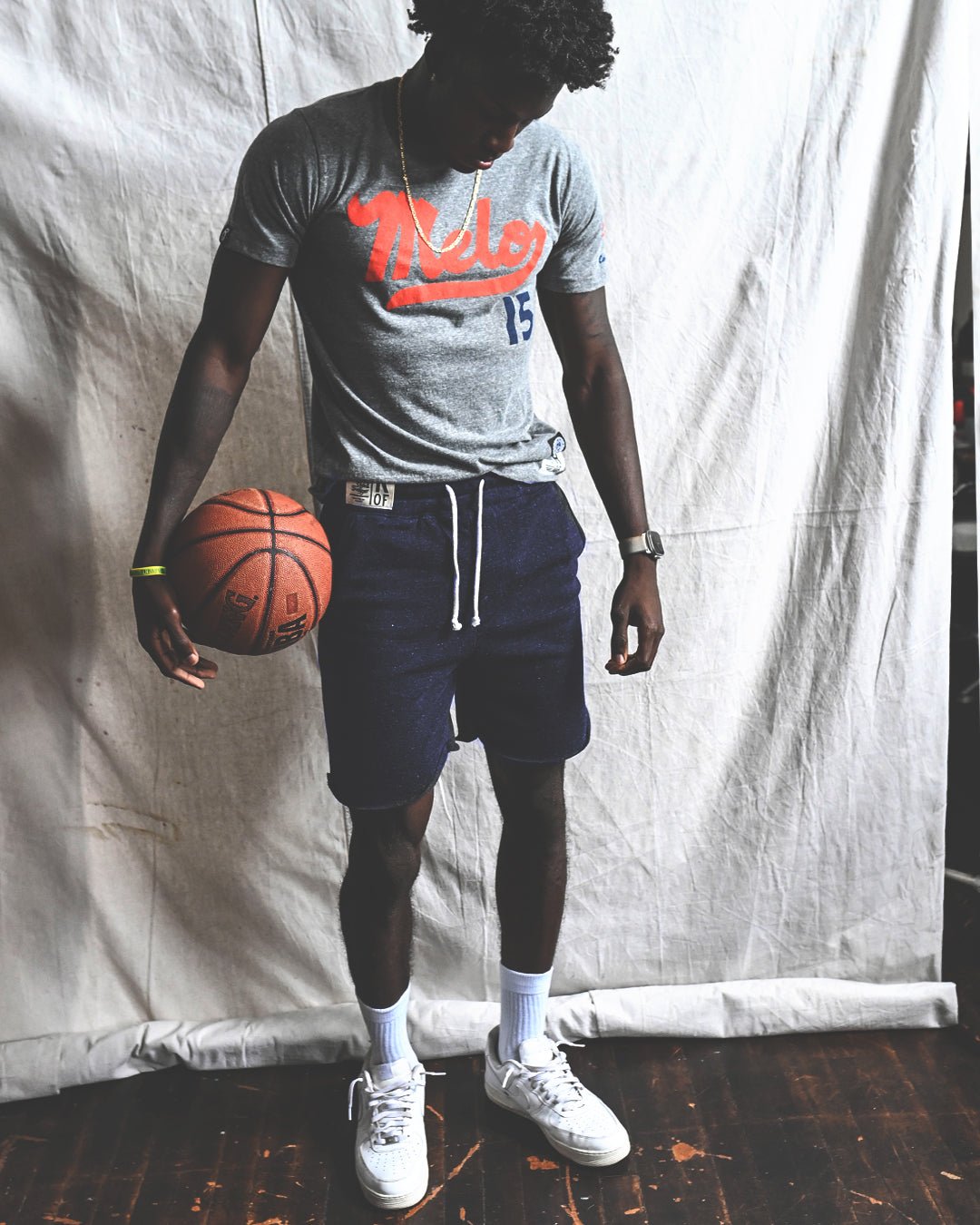 SYR - Carmelo Anthony 15 Grey Triblend Tee - Roots of Fight