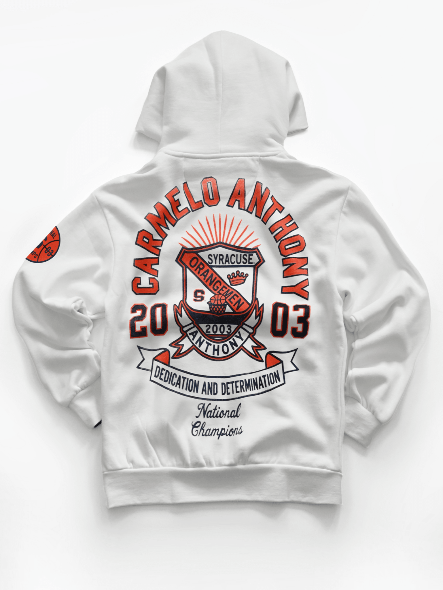 SYR - Carmelo Anthony White Heavyweight PO Hoody - Roots of Fight