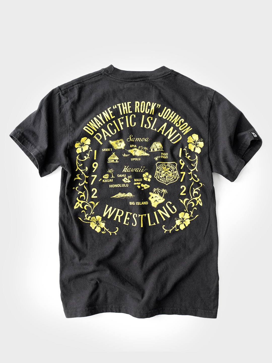 The Rock People's Champ Black Midweight Tee - Roots of Fight
