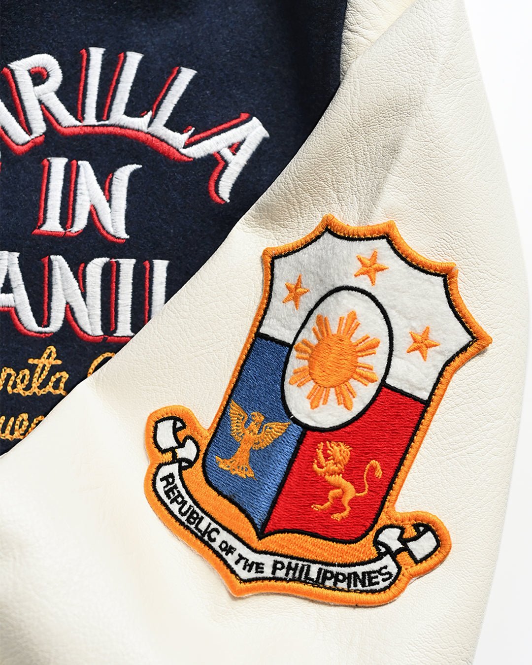 Thrilla in Manila 50th Anniversary Navy Varsity Jacket - Roots of Fight