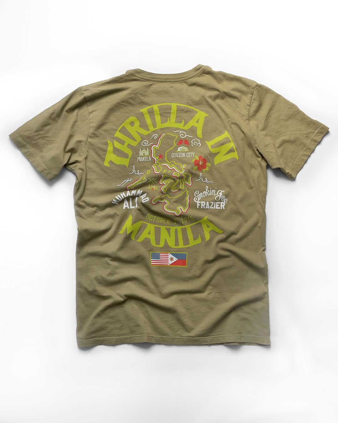 トップス Roots of Fight Thrilla Anniversary Tank Thrilla in Manila Black Muscle Tee - Roots of Fight
