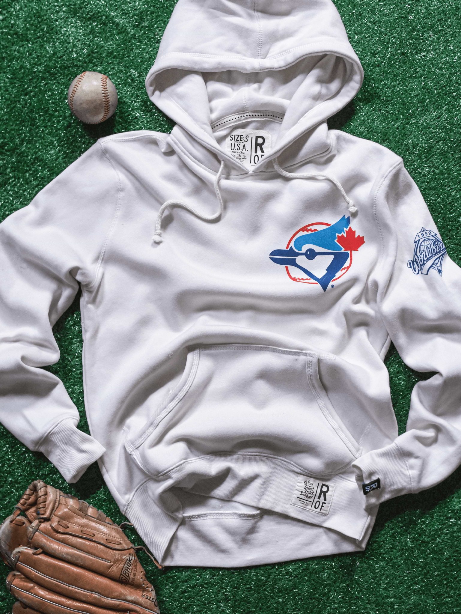 TOR Blue Jays '92 Champs White PO Hoody - Roots of Fight