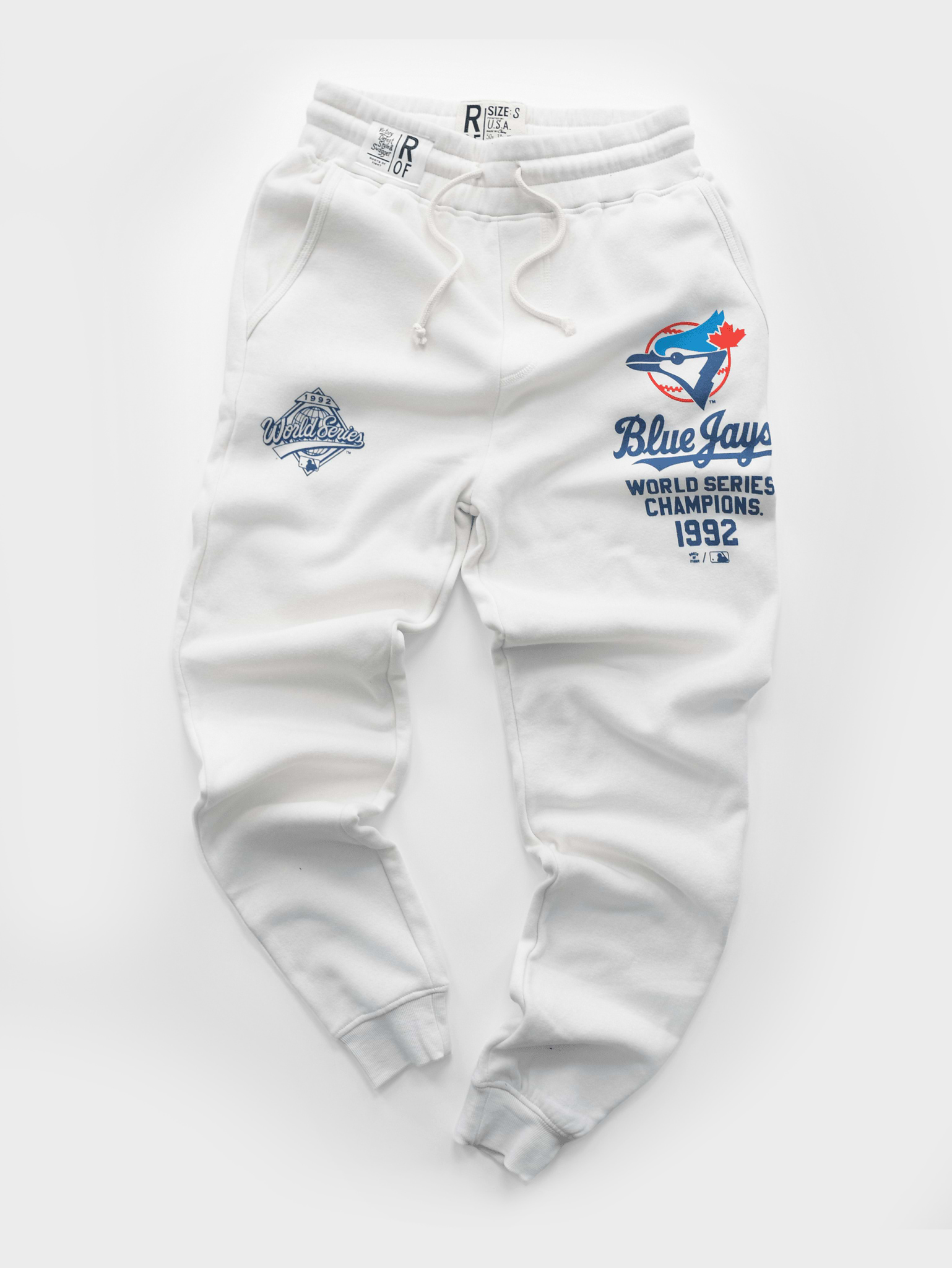TOR Blue Jays '92 Champs White Sweatpants - Roots of Fight
