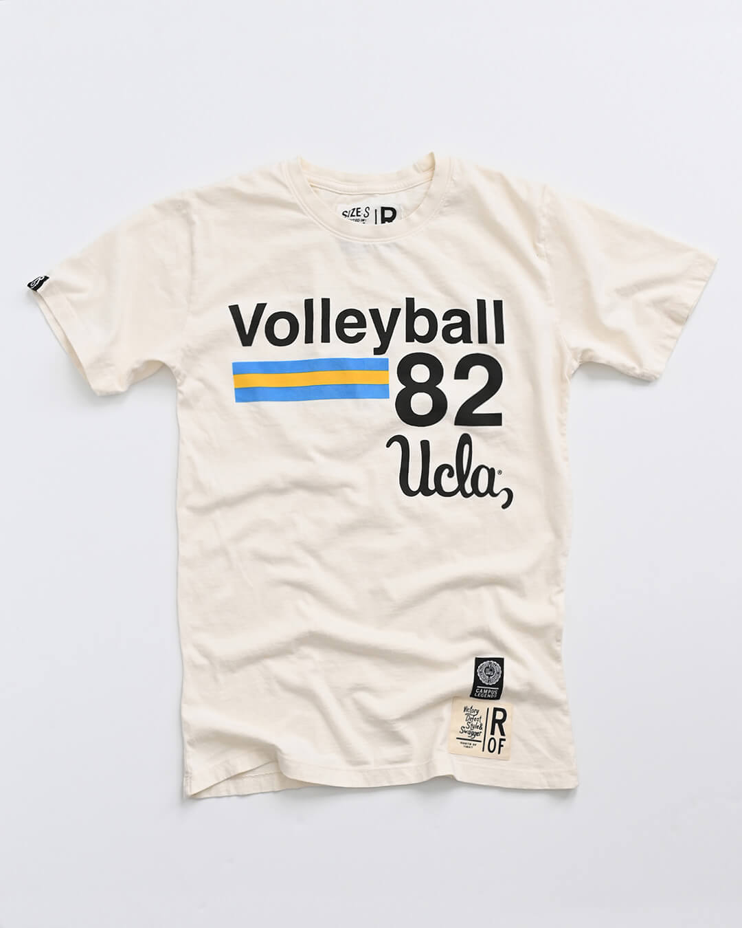 UCLA - 1982 Volleyball White Tee - Roots of Fight