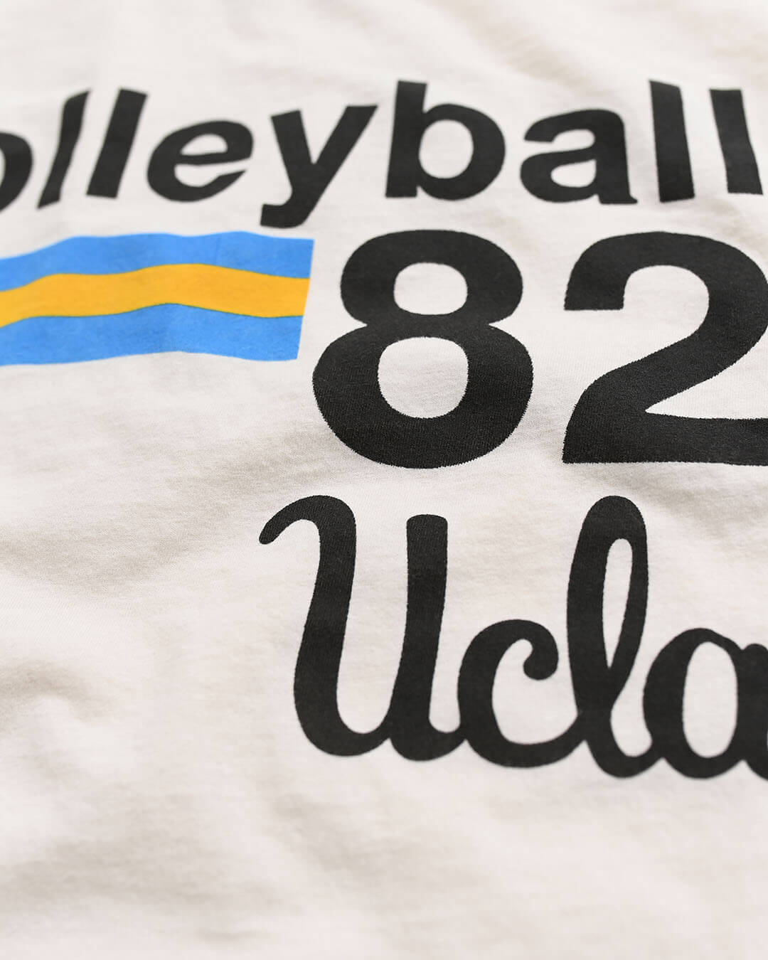 UCLA - 1982 Volleyball White Tee - Roots of Fight