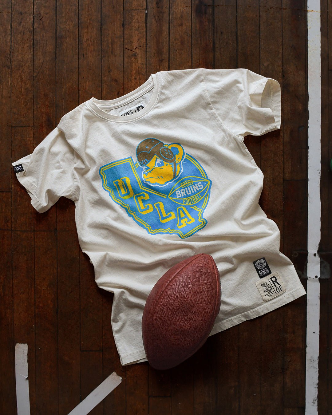 UCLA - Bruins Football White Tee - Roots of Fight