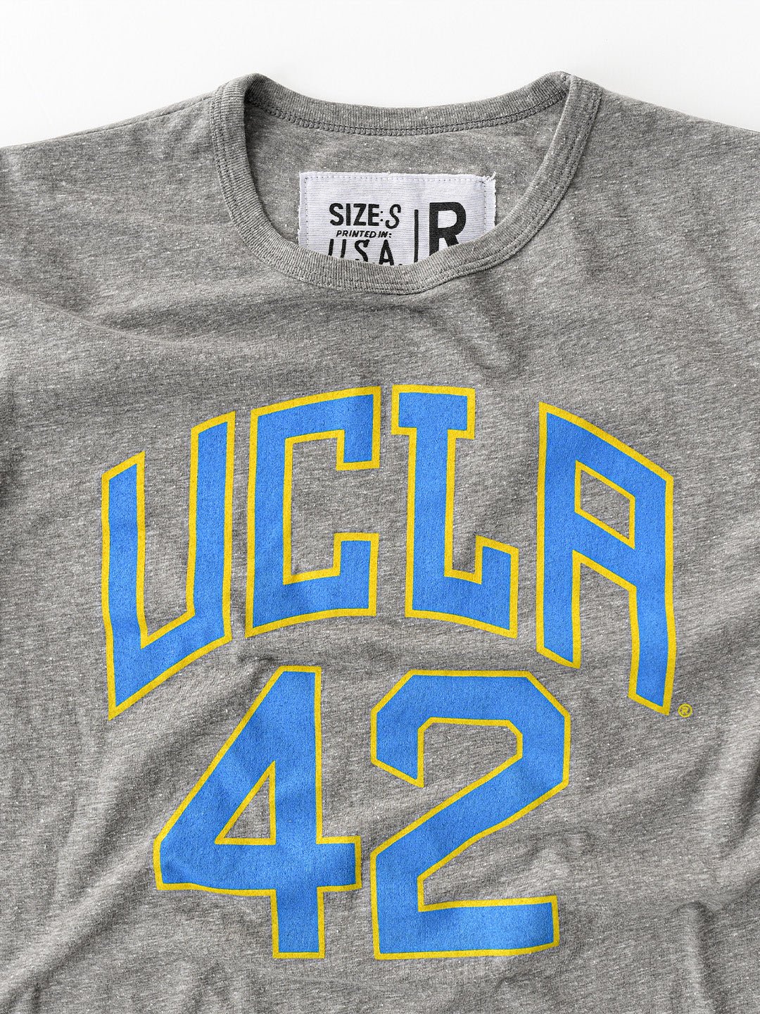 UCLA - Jackie Robinson Bruins Grey Triblend Tee - Roots of Fight