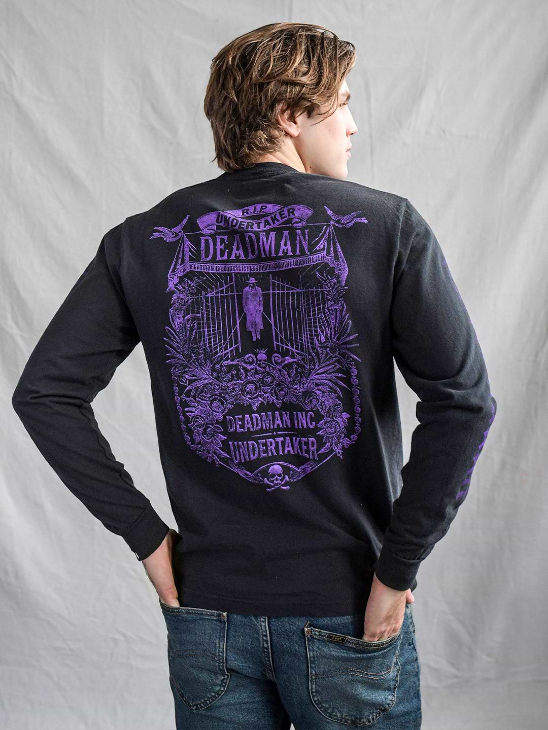 Undertaker Deadman Black Long Sleeve Tee - Roots of Fight