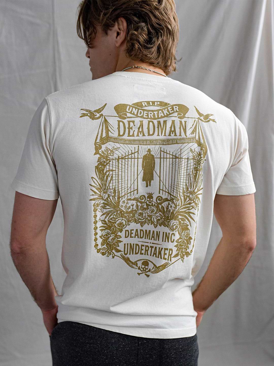 Undertaker Deadman Inc. White Tee - Roots of Fight