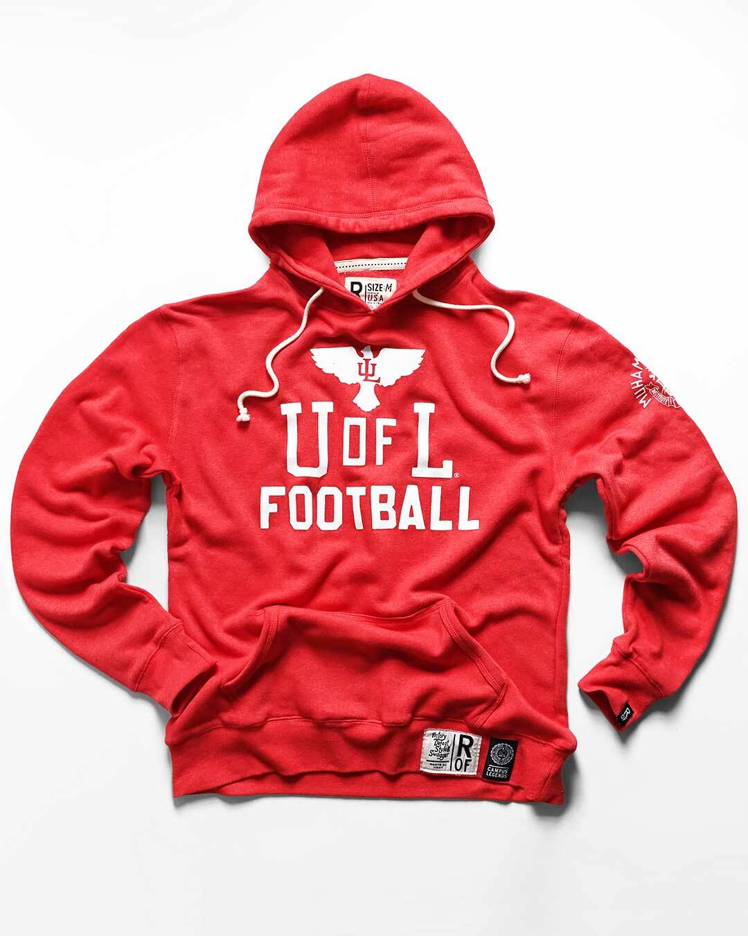 UofL - Ali Football Red PO Hoody