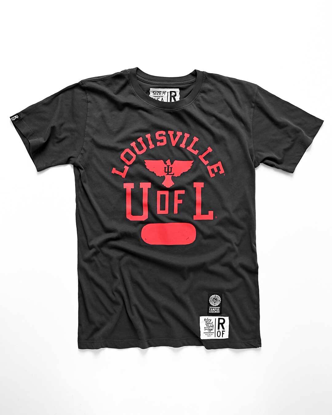 UofL - Louisville Black Tee - Roots of Fight