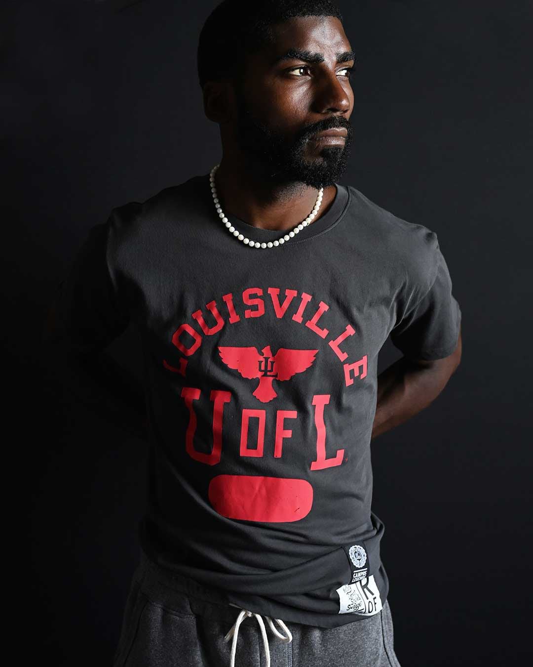 UofL - Louisville Black Tee - Roots of Fight