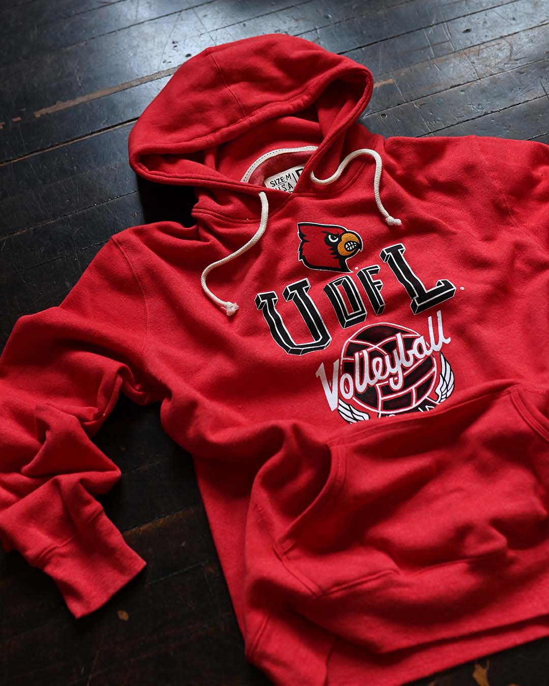 UofL - Louisville Volleyball Red PO Hoody - Roots of Fight
