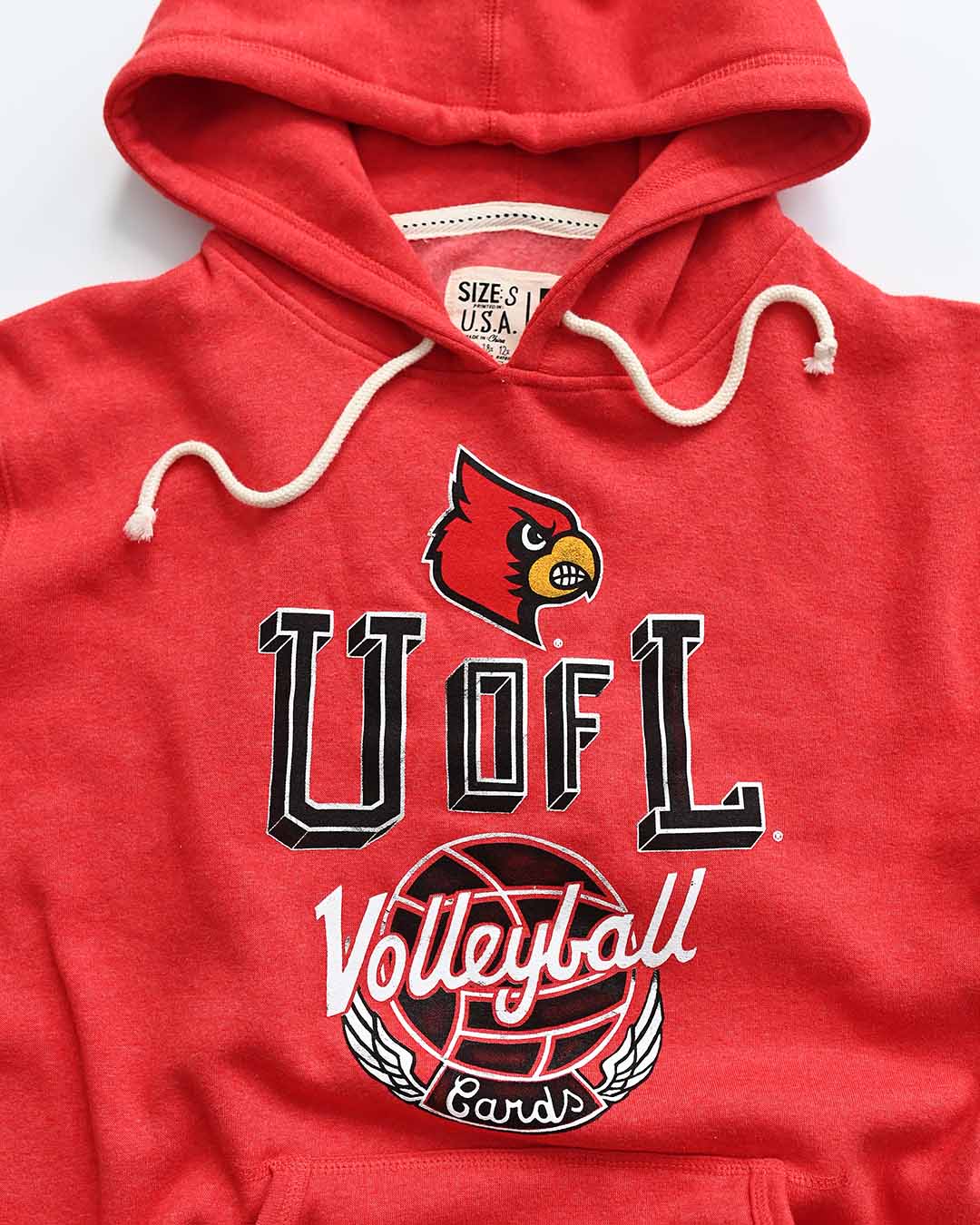 UofL - Louisville Volleyball Red PO Hoody - Roots of Fight