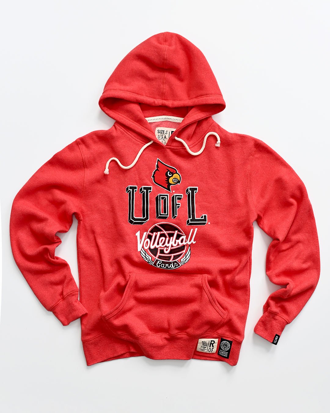 UofL - Louisville Volleyball Red PO Hoody - Roots of Fight