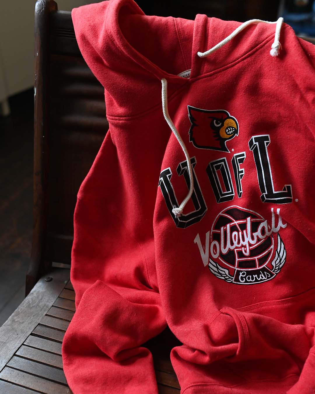 UofL - Louisville Volleyball Red PO Hoody - Roots of Fight
