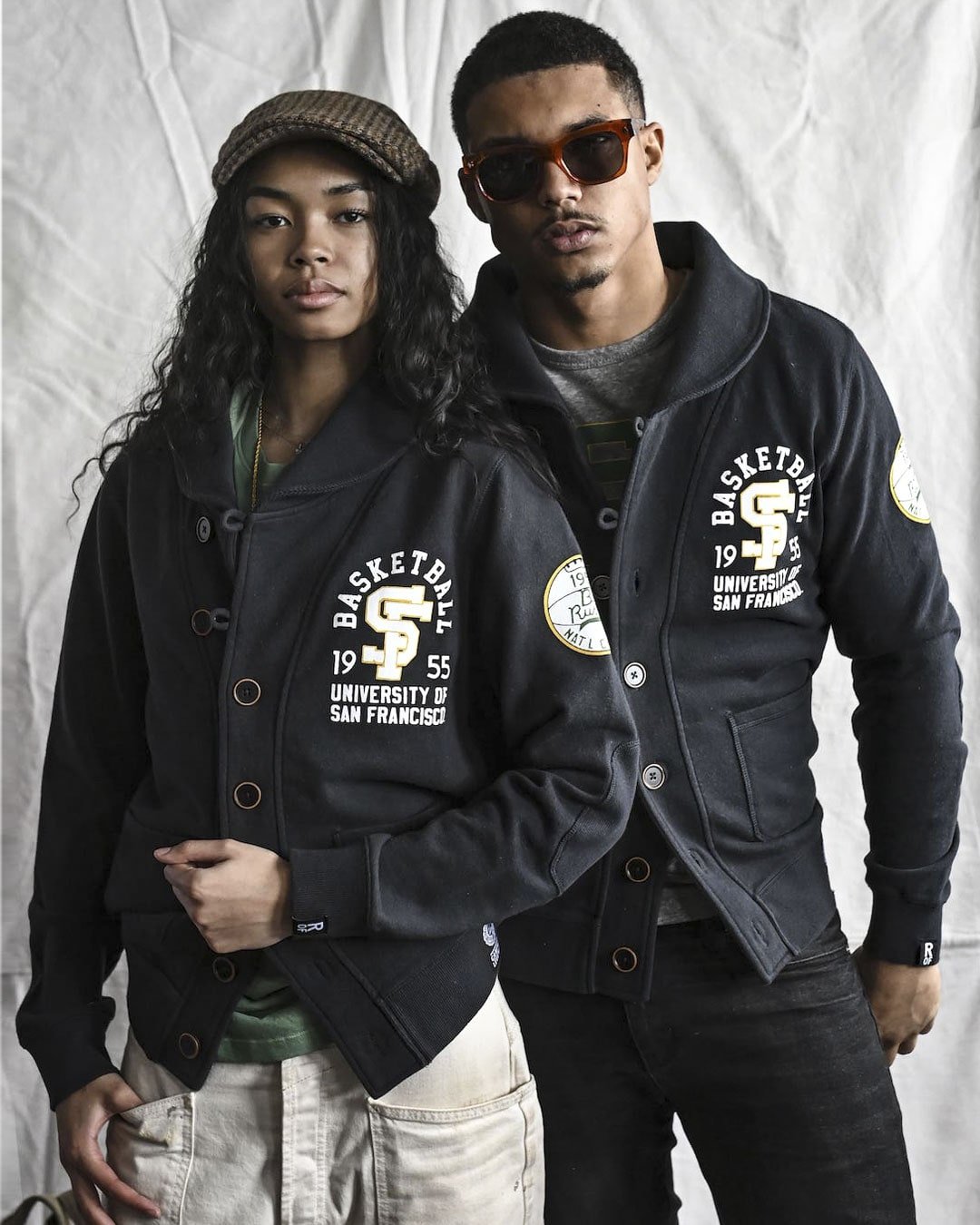 USF - Bill Russell '55 Black Cardigan - Roots of Fight