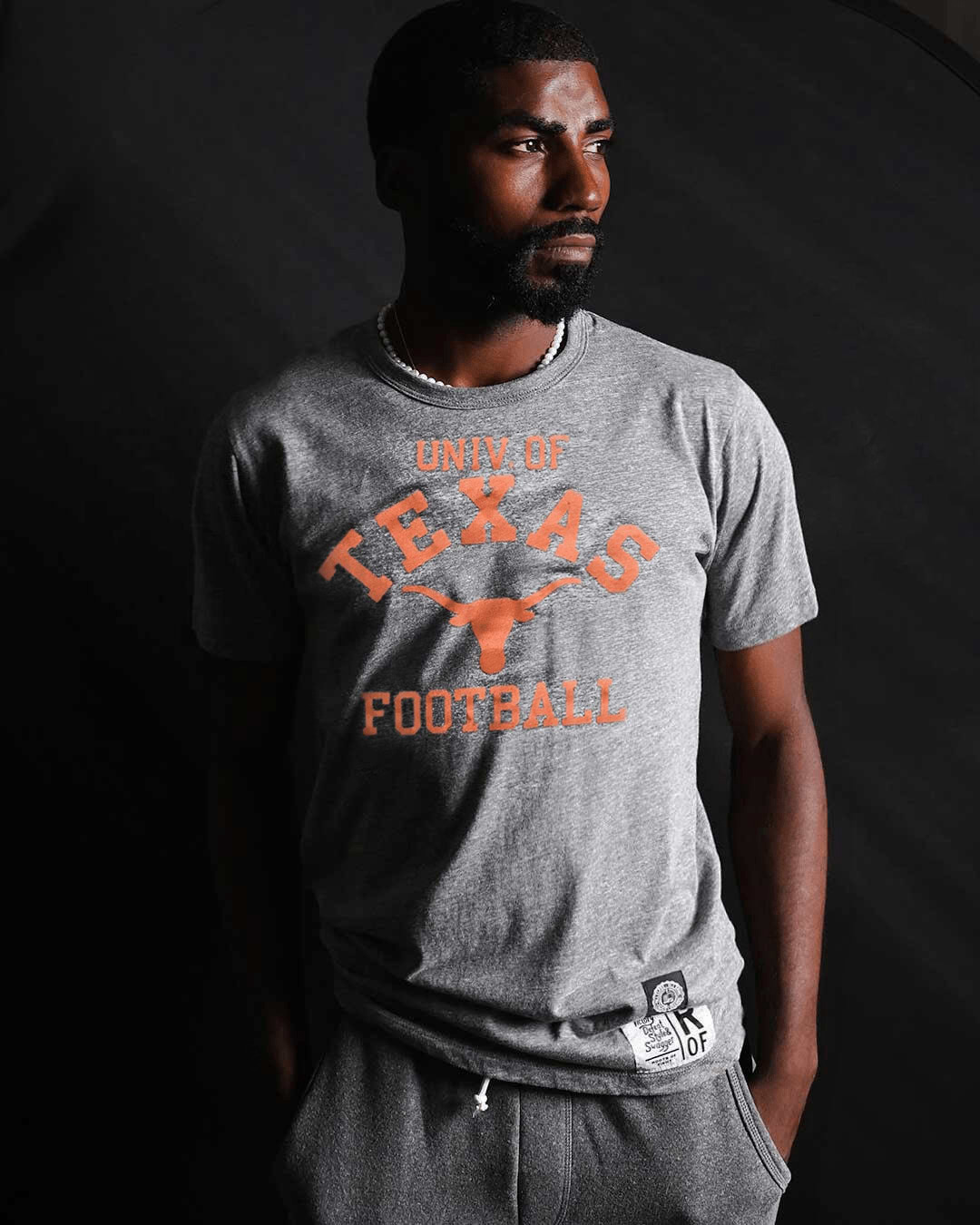 UT - Longhorns Football Grey Triblend Tee - Roots of Fight