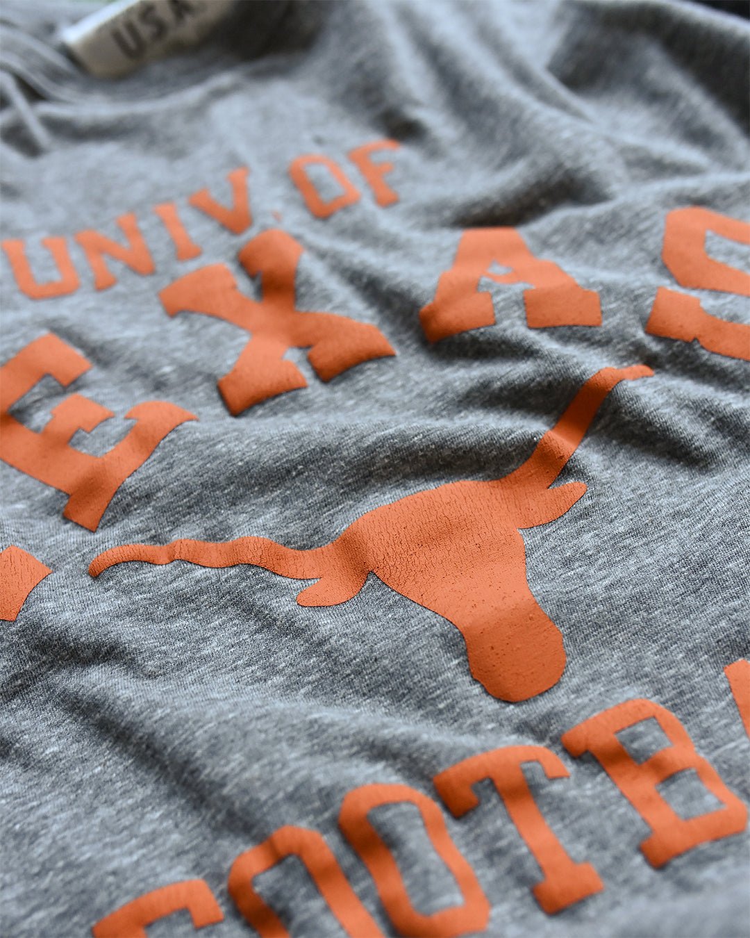 UT - Longhorns Football Grey Triblend Tee - Roots of Fight