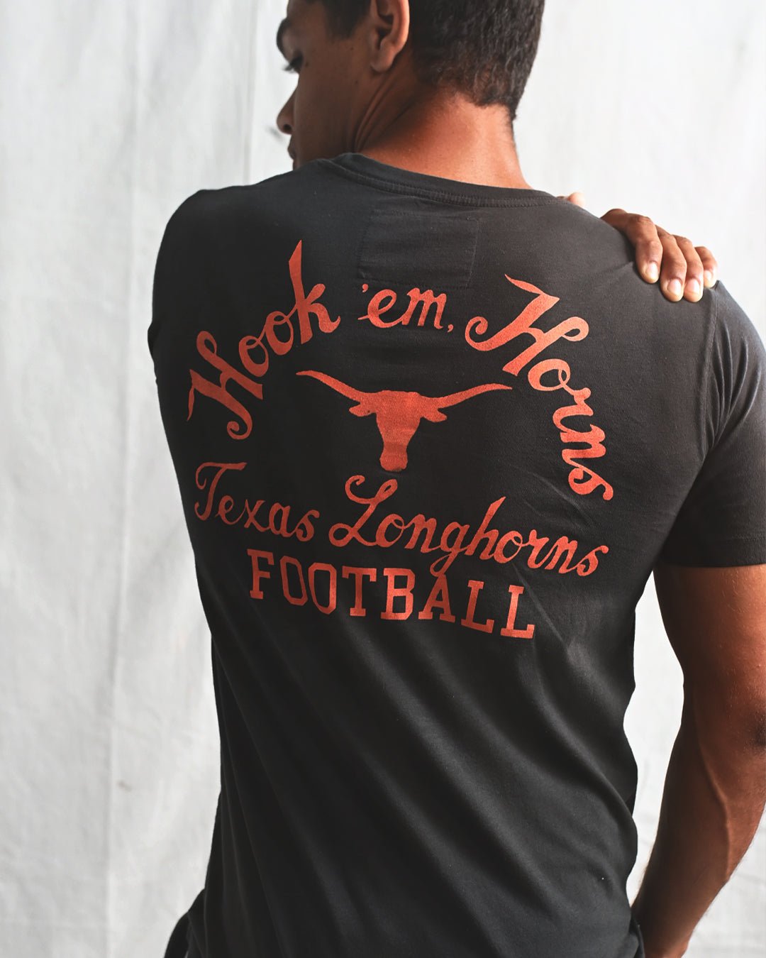 UT - Ricky Williams 34 Horns Football Black Tee - Roots of Fight