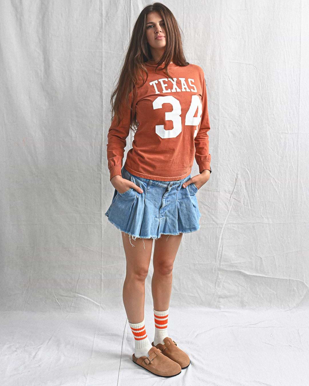 UT - Ricky Williams Texas Footbal Orange Long Sleeve Tee - Roots of Fight