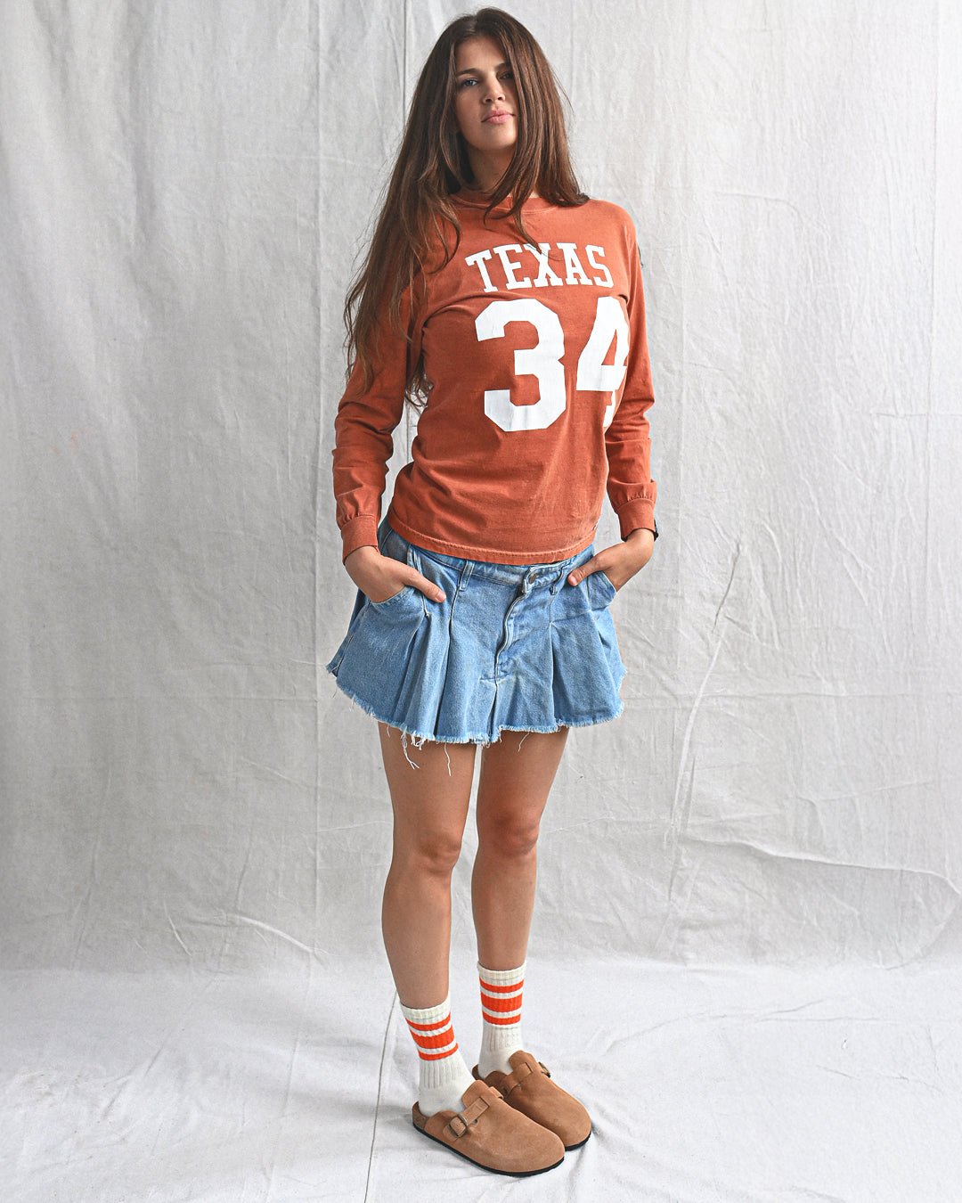 UT - Ricky Williams Texas Footbal Orange Long Sleeve Tee - Roots of Fight