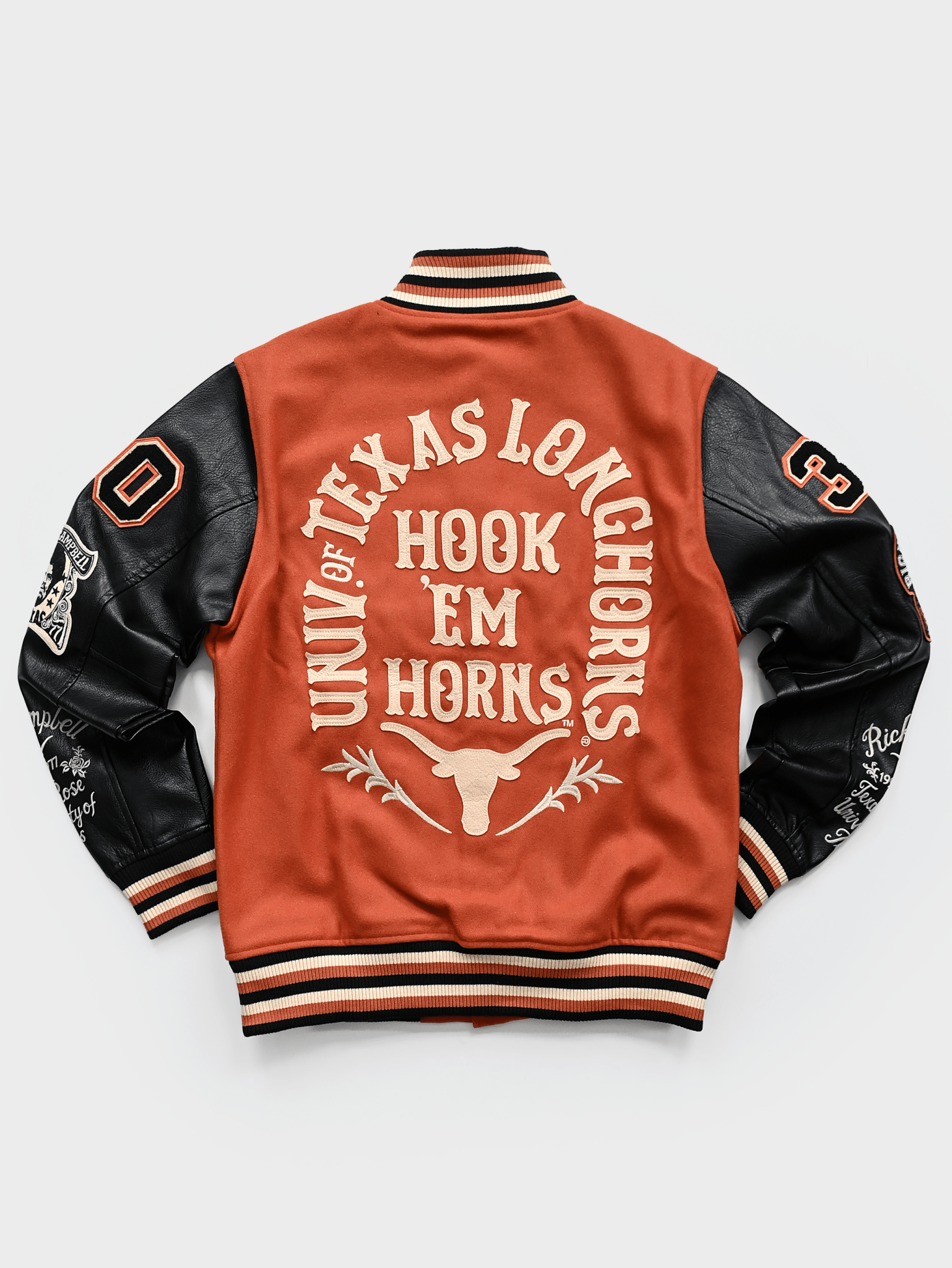 UT - Ricky Williams x Earl Campbell Varsity Jacket - Roots of Fight