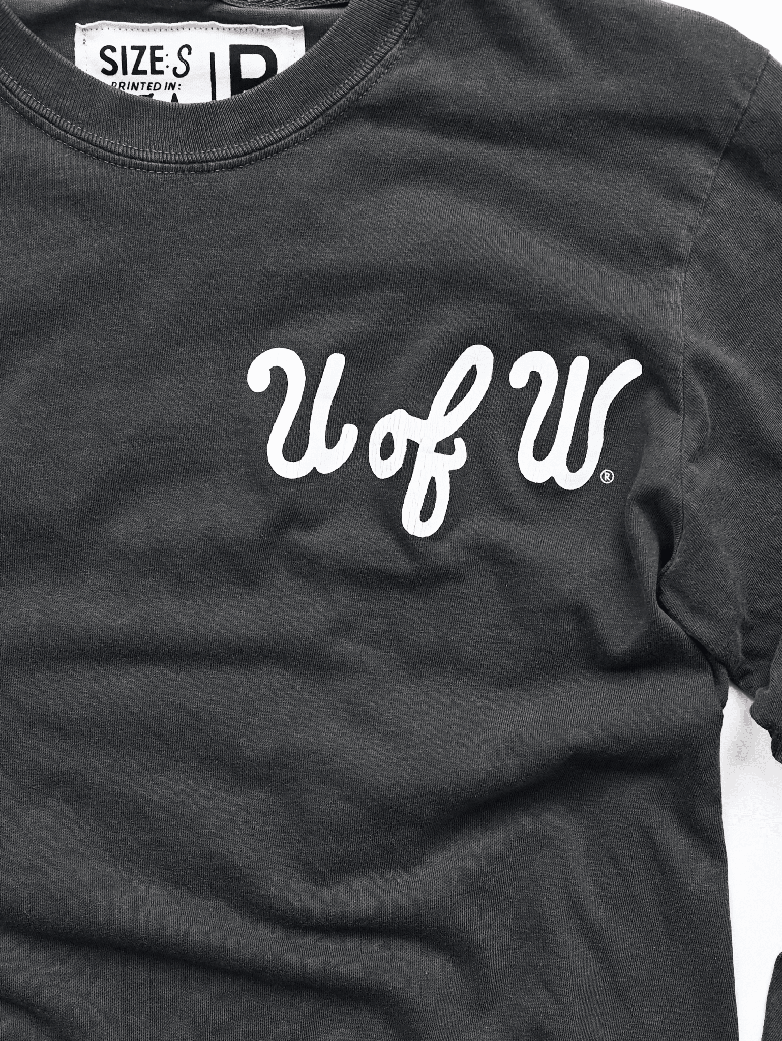 UW - Bruce Lee 1961 Charcoal Long Sleeve Tee - Roots of Fight