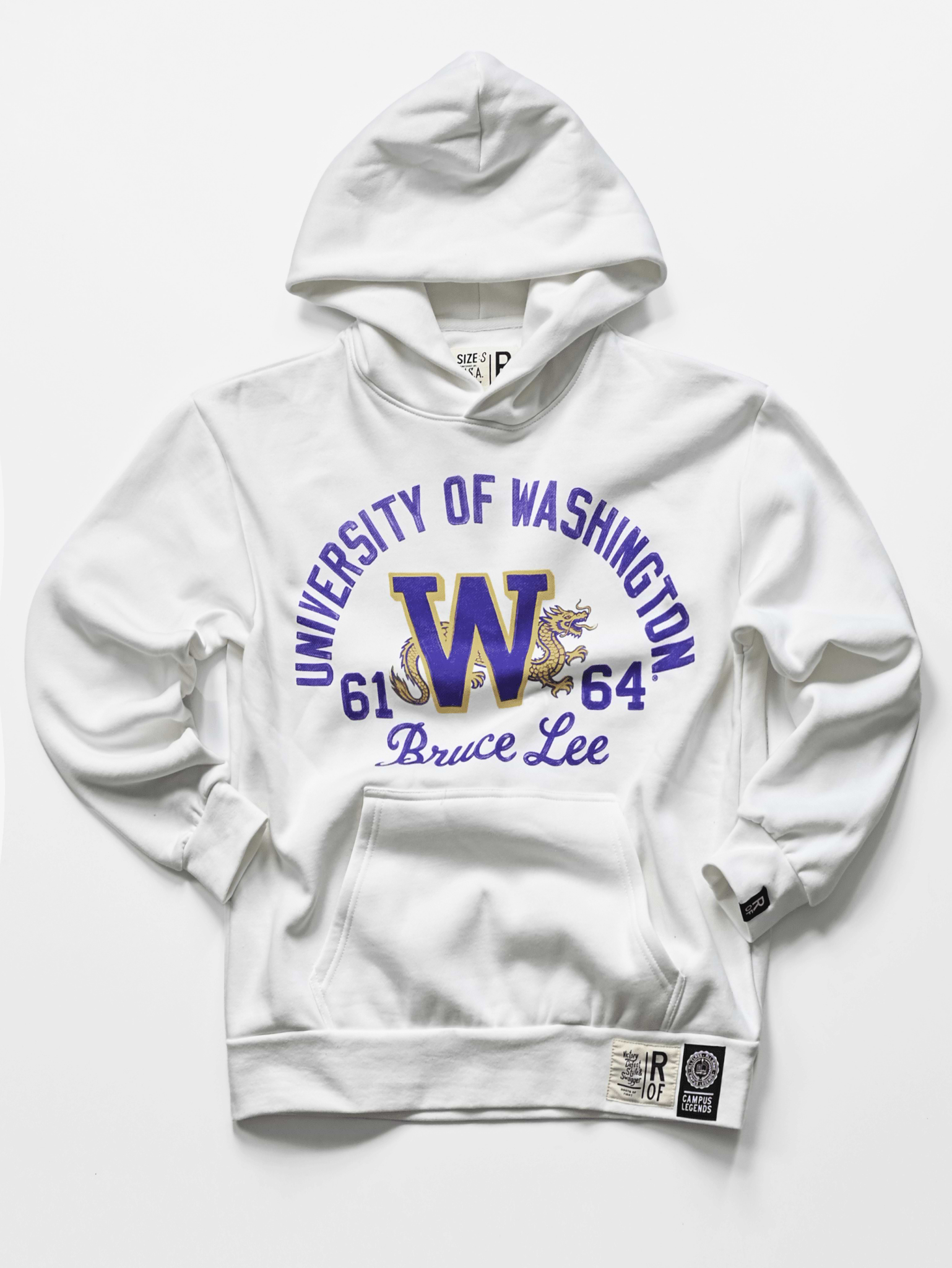 UW - Bruce Lee Campus Legend Heavyweight PO Hoody - Roots of Fight