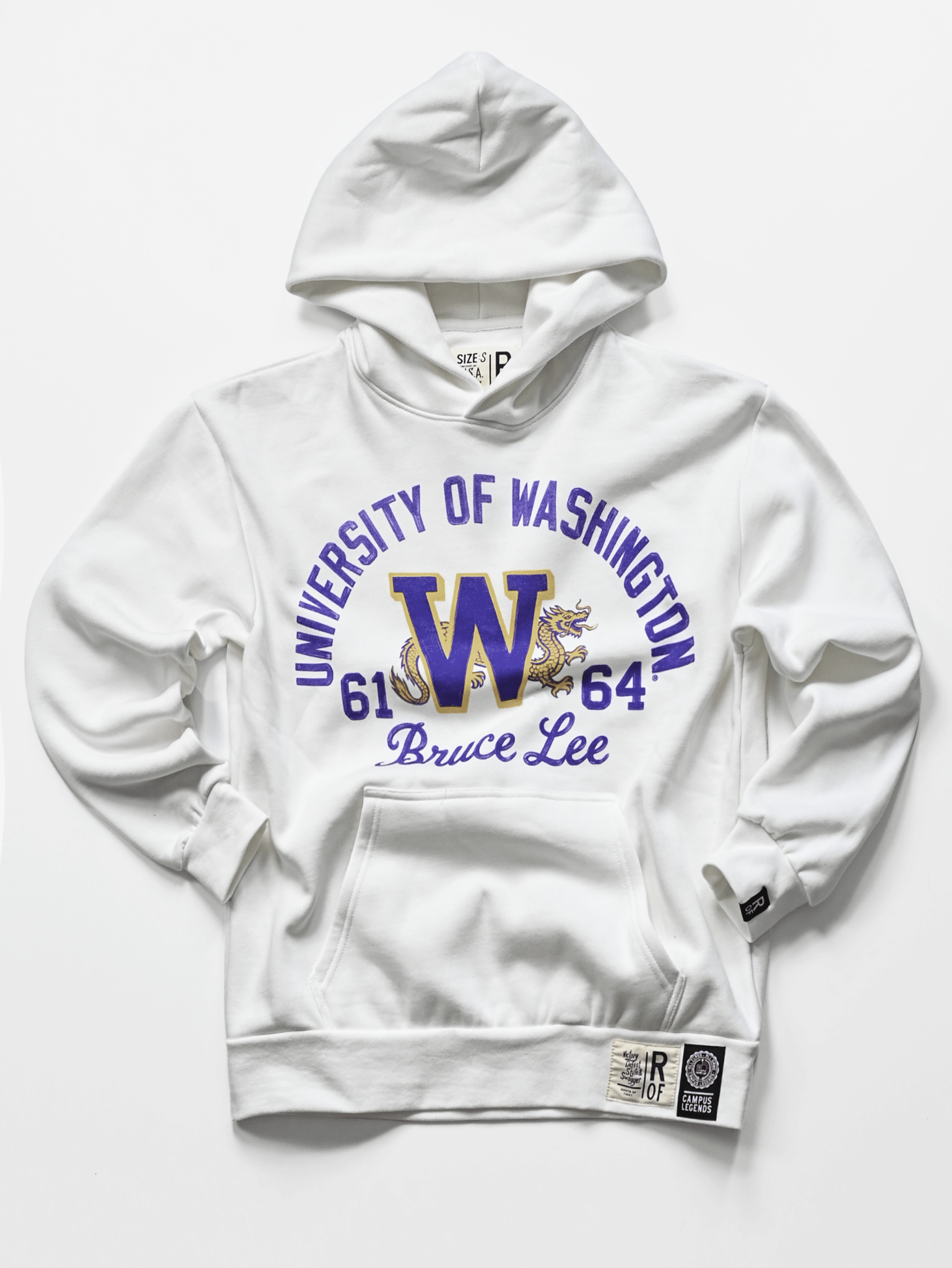 UW - Bruce Lee Campus Legend Heavyweight PO Hoody - Roots of Fight