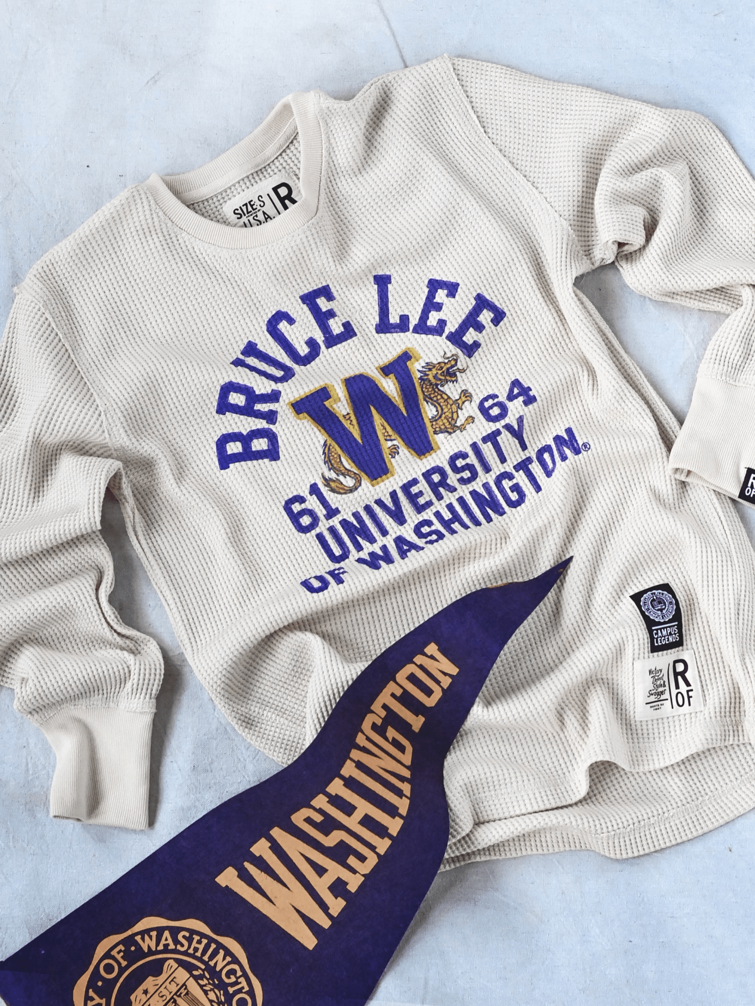 UW - Bruce Lee Campus Legend Ivory Thermal - Roots of Fight