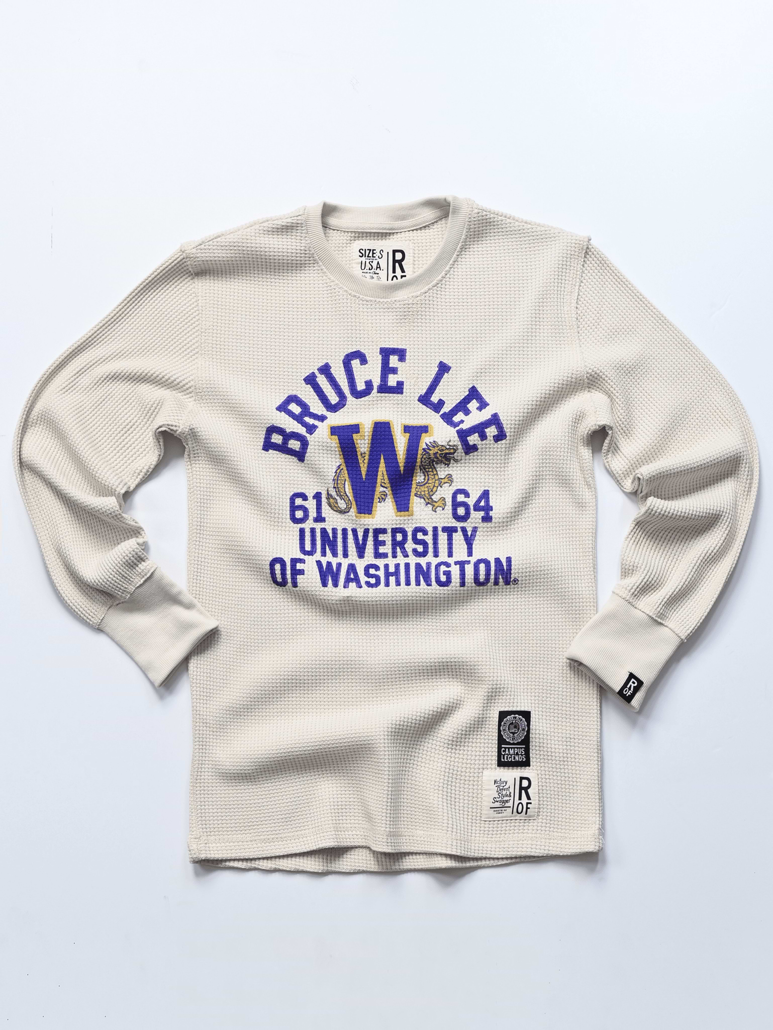 UW - Bruce Lee Campus Legend Ivory Thermal - Roots of Fight