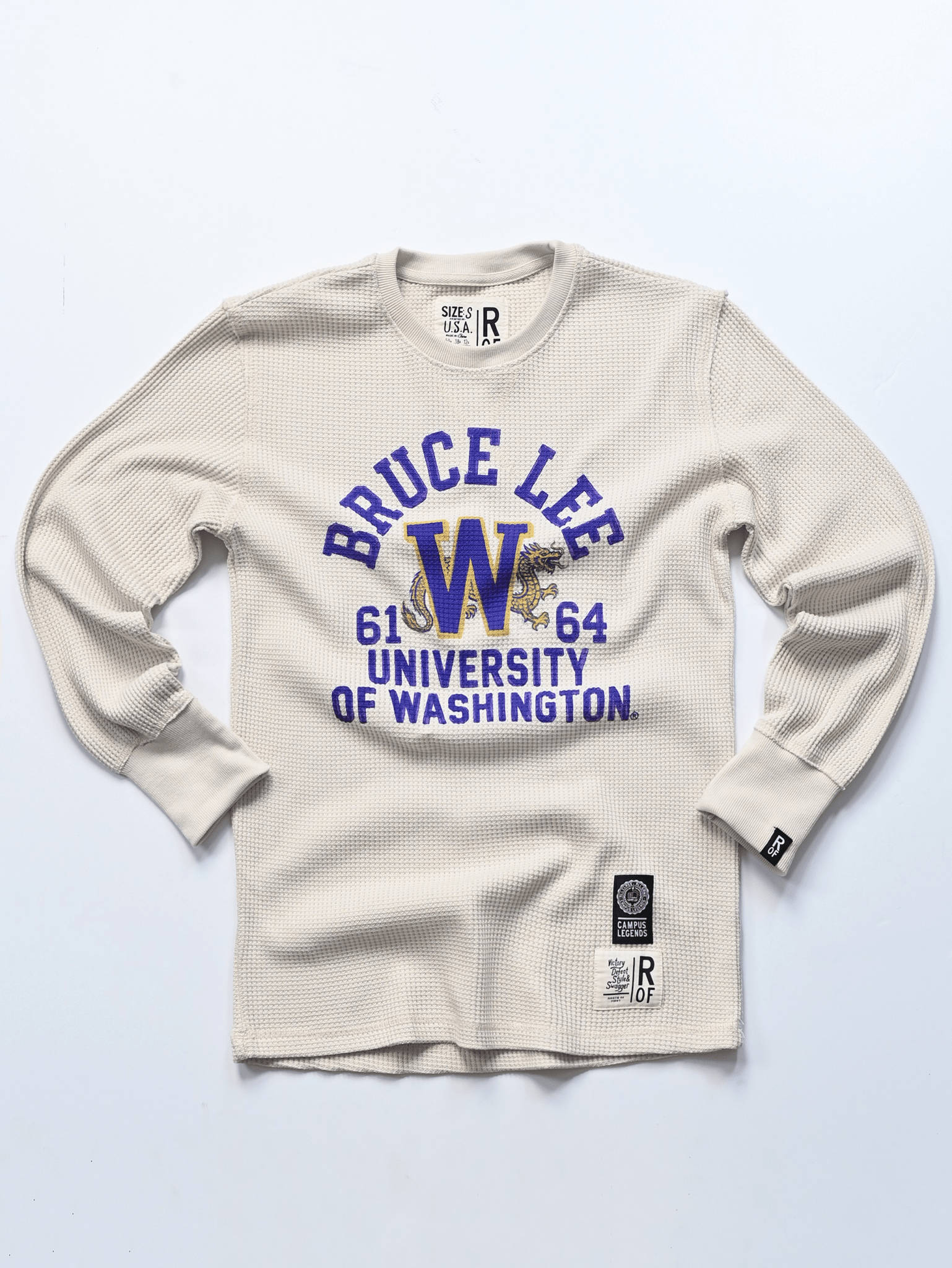 UW - Bruce Lee Campus Legend Ivory Thermal - Roots of Fight