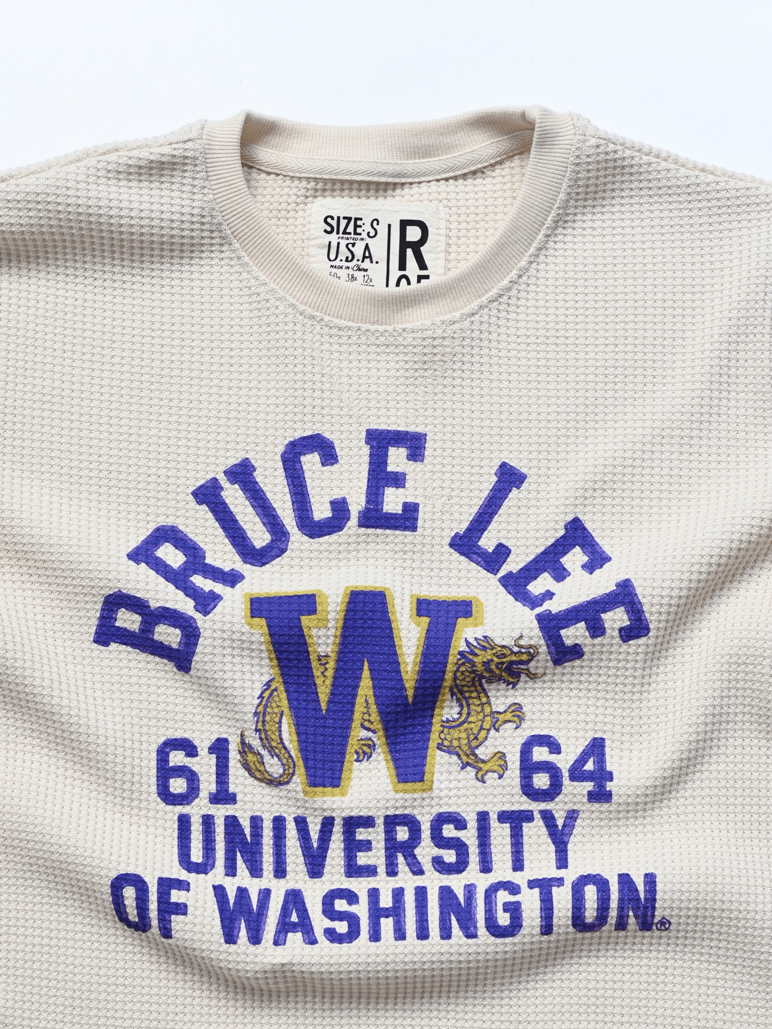 UW - Bruce Lee Campus Legend Ivory Thermal - Roots of Fight
