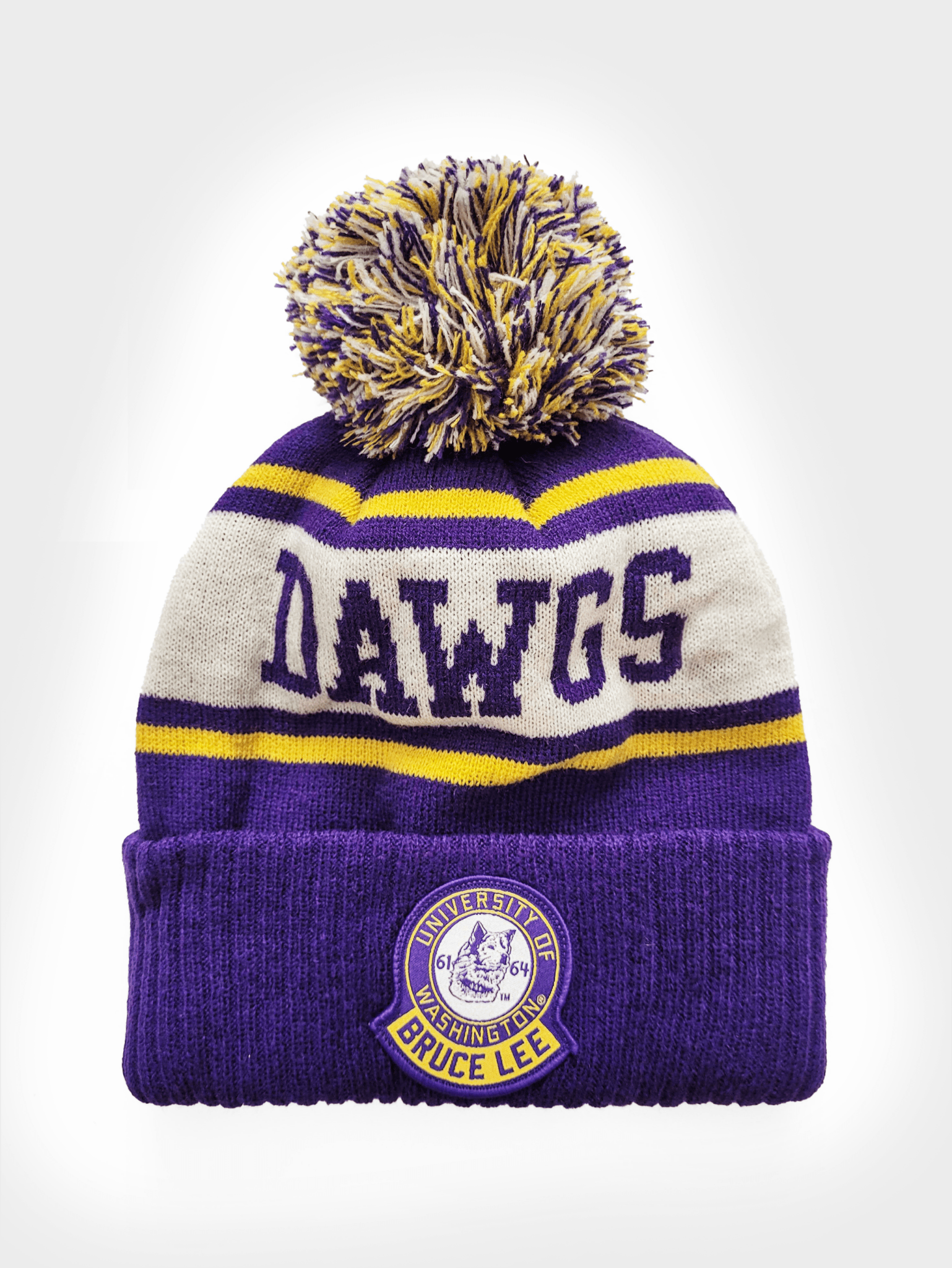 UW – Bruce Lee Dawgs Pom Pom Beanie - Roots of Fight
