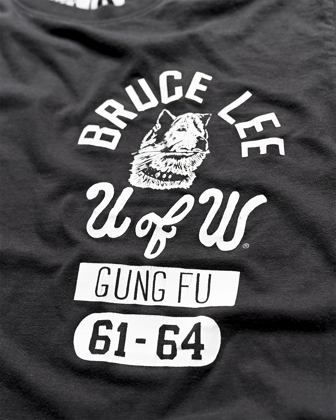 UW - Bruce Lee Gung Fu Origins ’61 - ’64 Black Tee - Roots of Fight