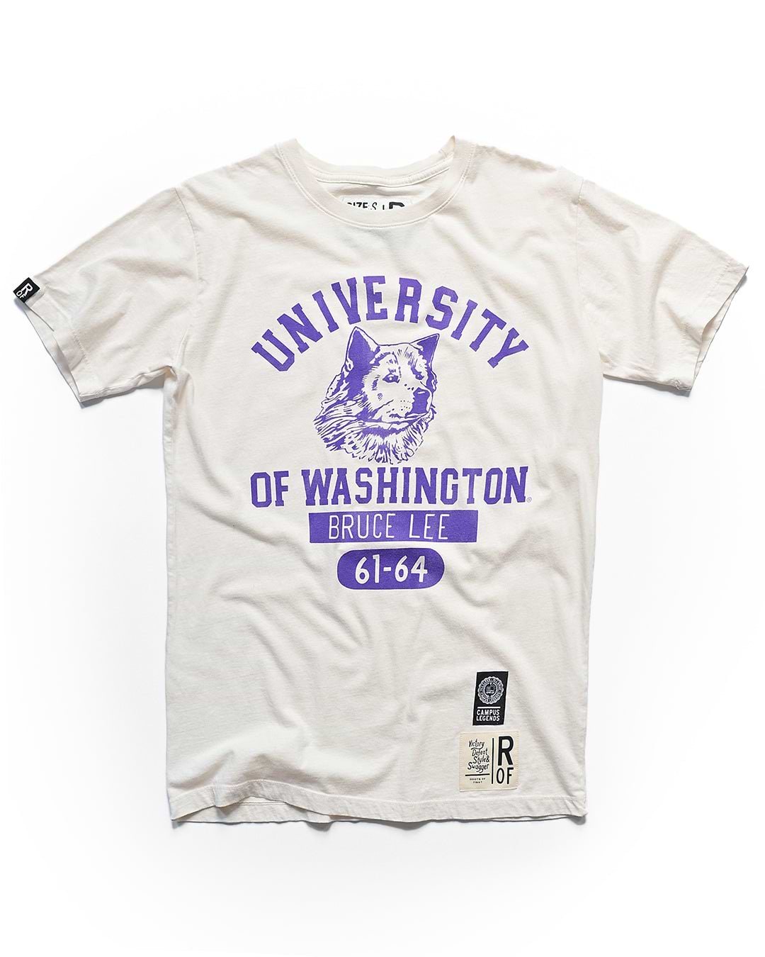 UW - Bruce Lee Legends ’61 - &#39;64 White Tee - Roots of Fight