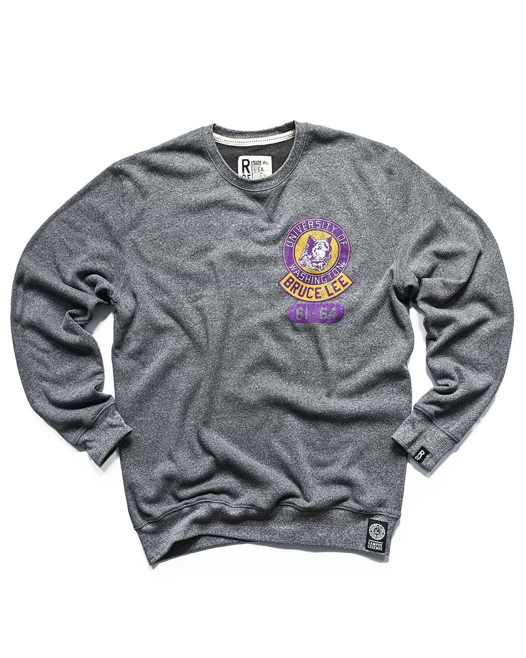 UW - Bruce Lee Student ’61 - ’64 Grey Sweatshirt - Roots of Fight