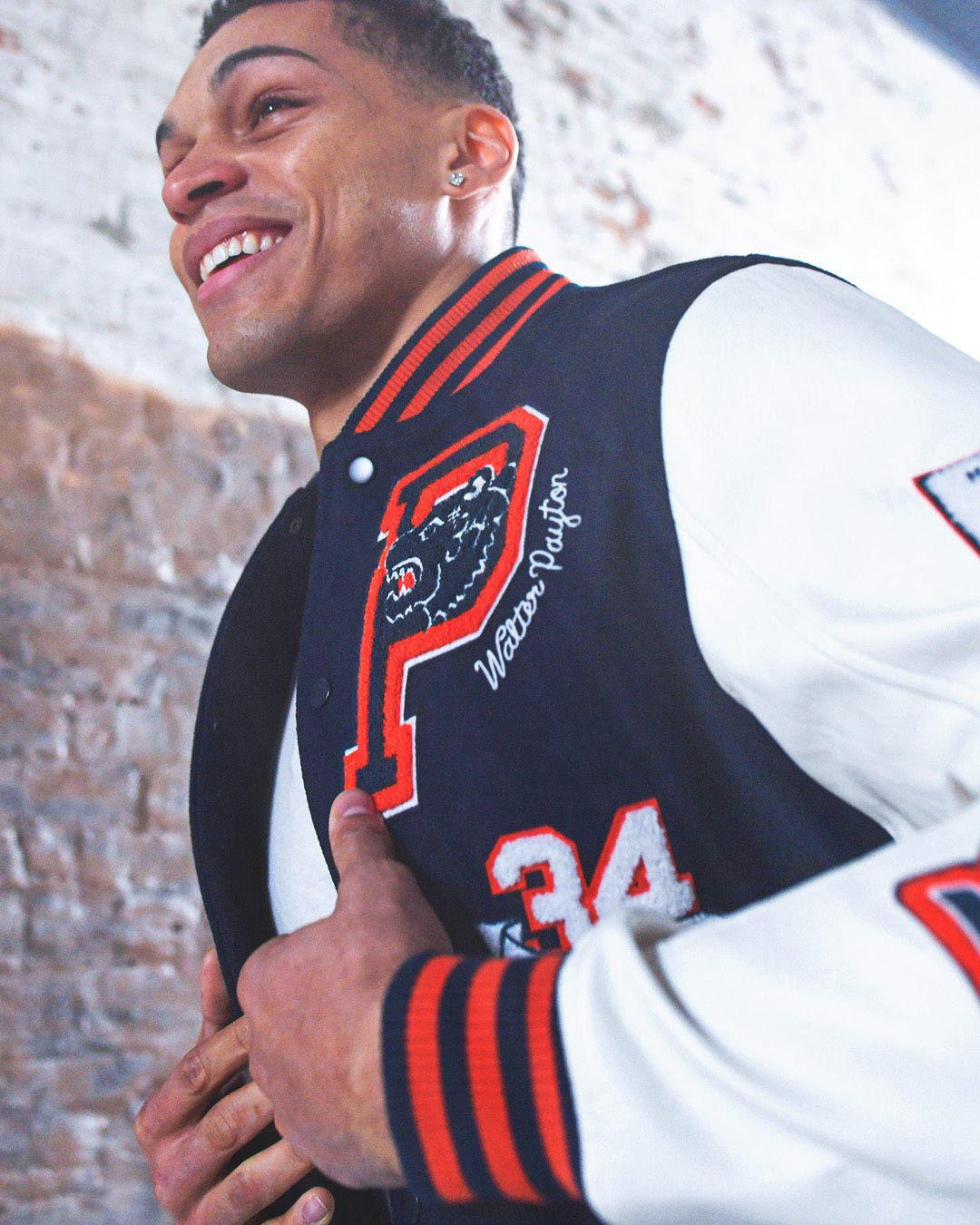 Walter Payton Legacy Navy Varsity Jacket - Roots of Fight