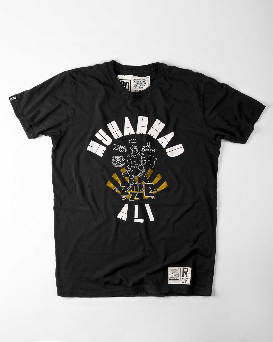 Ali Rumble Bomaye Black Tee - Roots of Fight